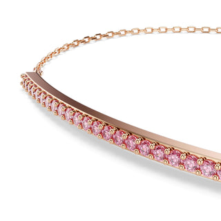Only bracelet, Round cut, Pink, 18K rose gold finish