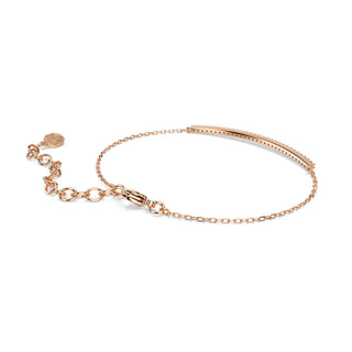 Only bracelet, Round cut, Pink, 18K rose gold finish