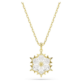 Magic set, Set (2), Mixed cuts, Snowflake, White, 18K gold finish
