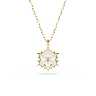 Magic set, Set (2), Mixed cuts, Snowflake, White, 18K gold finish
