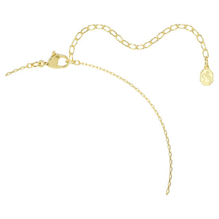 Una Angelic pendant, Mixed cuts, White, 18K gold finish