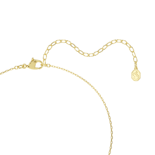 Una Angelic pendant, Mixed cuts, White, 18K gold finish
