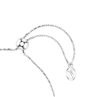 Sublima bracelet, Round cut, Star, White, Rhodium plated