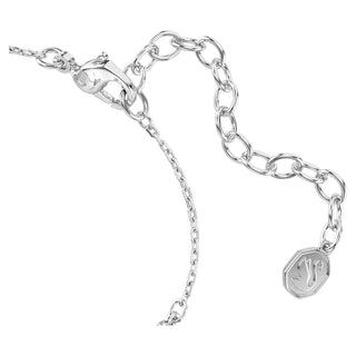 Swan bracelet, Mixed cuts, Swan, White, Rhodium plated