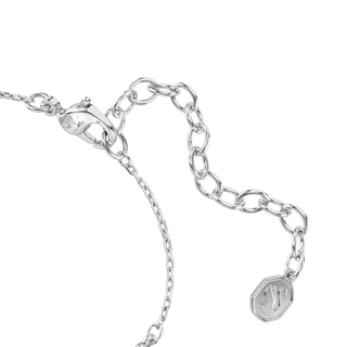 Swan bracelet, Mixed cuts, Swan, White, Rhodium plated