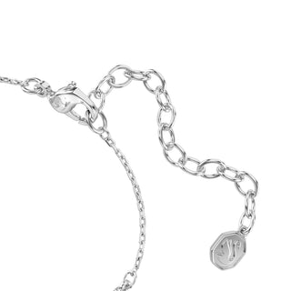Swan bracelet, Mixed cuts, Swan, White, Rhodium plated