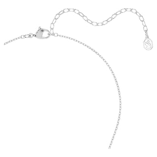 Mesmera pendant, Marquise cut, White, Rhodium plated