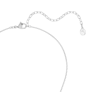 Mesmera pendant, Marquise cut, White, Rhodium plated