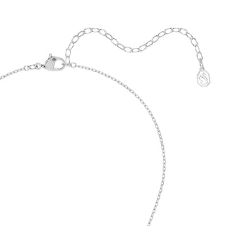 Mesmera pendant, Marquise cut, White, Rhodium plated