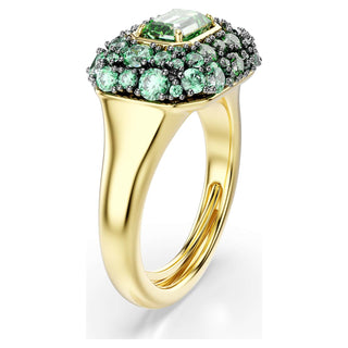 Sublima cocktail ring, Octagon cut, Green, 18K gold finish