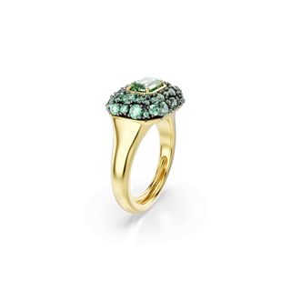 Sublima cocktail ring, Octagon cut, Green, 18K gold finish