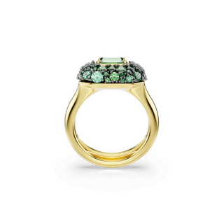 Sublima cocktail ring, Octagon cut, Green, 18K gold finish