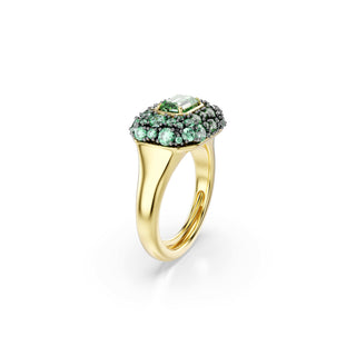 Sublima cocktail ring, Octagon cut, Green, 18K gold finish