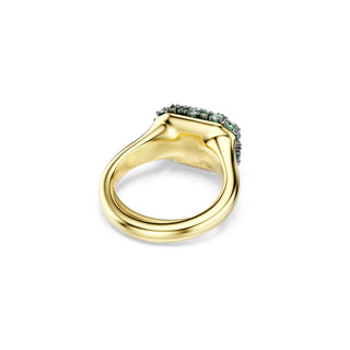 Sublima cocktail ring, Octagon cut, Green, 18K gold finish