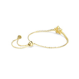 Sublima bracelet, Round cut, Star, Multicolored, 18K gold finish