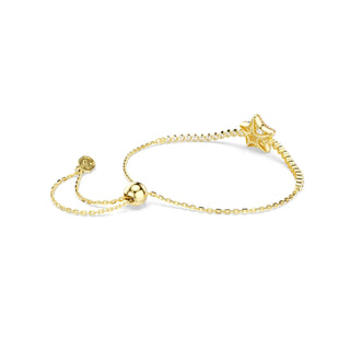 Sublima bracelet, Round cut, Star, Multicolored, 18K gold finish