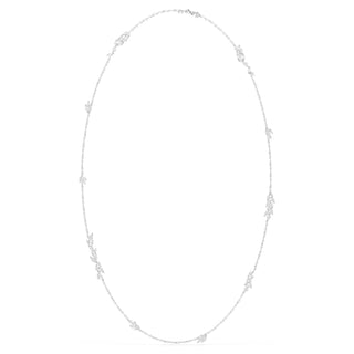 Mesmera strandage, Marquise cut, White, Rhodium plated