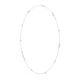 Mesmera strandage, Marquise cut, White, Rhodium plated