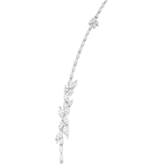 Mesmera strandage, Marquise cut, White, Rhodium plated