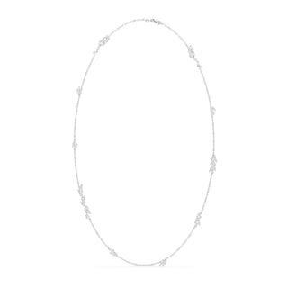Mesmera strandage, Marquise cut, White, Rhodium plated