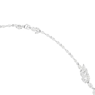 Mesmera strandage, Marquise cut, White, Rhodium plated