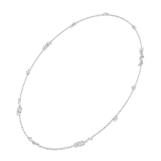 Mesmera strandage, Marquise cut, White, Rhodium plated