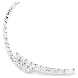 Mesmera set, Set (3), Marquise cut, White, Rhodium plated