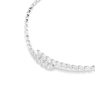 Mesmera set, Set (3), Marquise cut, White, Rhodium plated