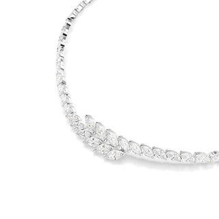 Mesmera set, Set (3), Marquise cut, White, Rhodium plated