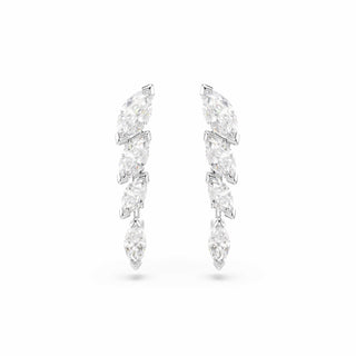 Mesmera set, Set (3), Marquise cut, White, Rhodium plated