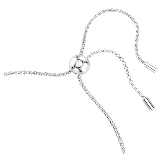 Matrix bracelet, Round cut, Pink, Rhodium plated