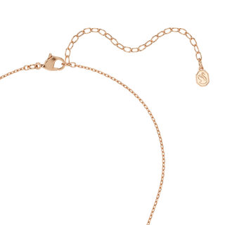 Mesmera pendant, Marquise cut, White, 18K rose gold finish