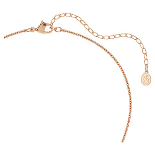 Sublima pendant, Round cut, White, 18K rose gold finish