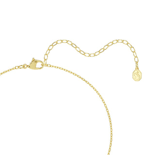Una Angelic pendant, Cushion cut, White, 18K gold finish