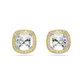 Una Angelic pendant, Cushion cut, White, 18K gold finish
