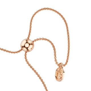 Mesmera bracelet, Mixed cuts, White, 18K rose gold finish