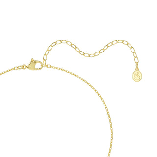 Millenia pendant, Cushion cut, Green, 18K gold finish