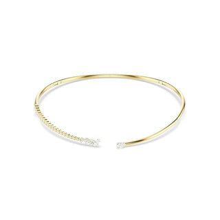 Mesmera choker, Mixed cuts, White, 18K gold finish