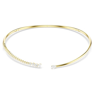 Mesmera choker, Mixed cuts, White, 18K gold finish