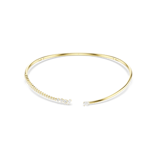 Mesmera choker, Mixed cuts, White, 18K gold finish