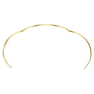 Mesmera choker, Mixed cuts, White, 18K gold finish