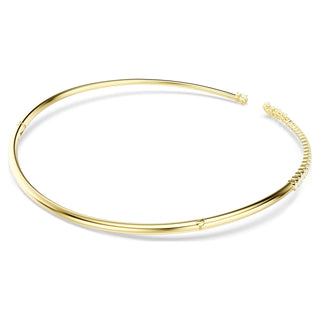 Mesmera choker, Mixed cuts, White, 18K gold finish