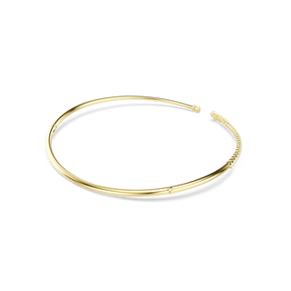 Mesmera choker, Mixed cuts, White, 18K gold finish