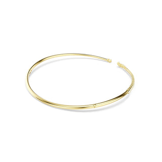Mesmera choker, Mixed cuts, White, 18K gold finish