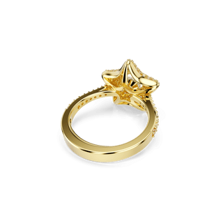 Sublima ring, Round cut, Star, Multicolored, 18K gold finish