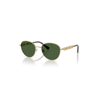 Sunglasses, Round shape, SK7049, Gold tone