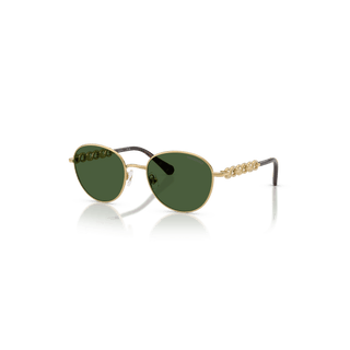 Sunglasses, Round shape, SK7049, Gold tone