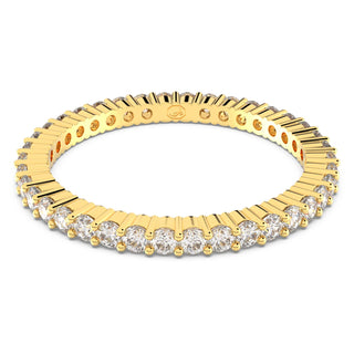 Matrix Vittore Ring, Round cut, White, 18K gold finish