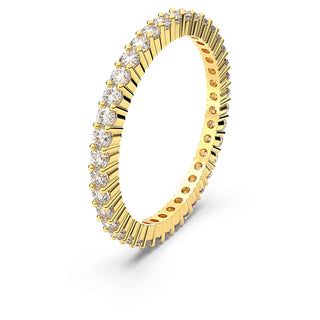 Matrix Vittore Ring, Round cut, White, 18K gold finish