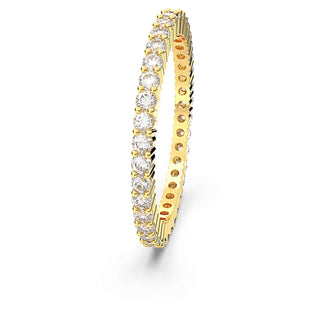 Matrix Vittore Ring, Round cut, White, 18K gold finish
